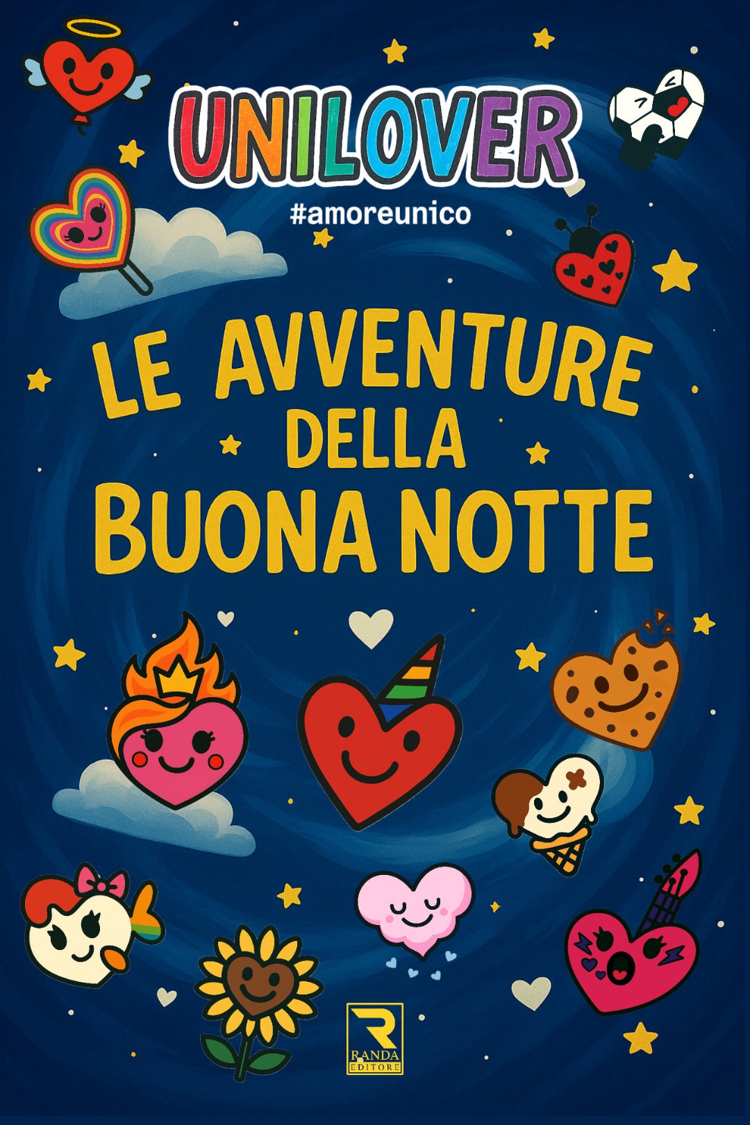 Copertina del libro Unilover — Le avventure della buona notte, edizioni Randa Editore